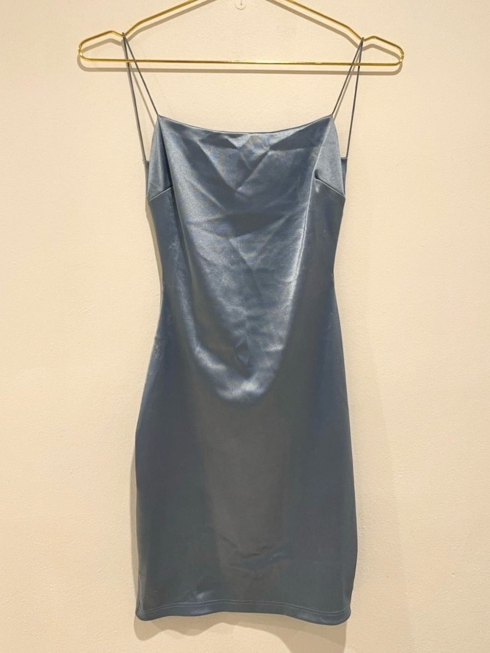 Windsor Satin Blue Mini Dress Size Small